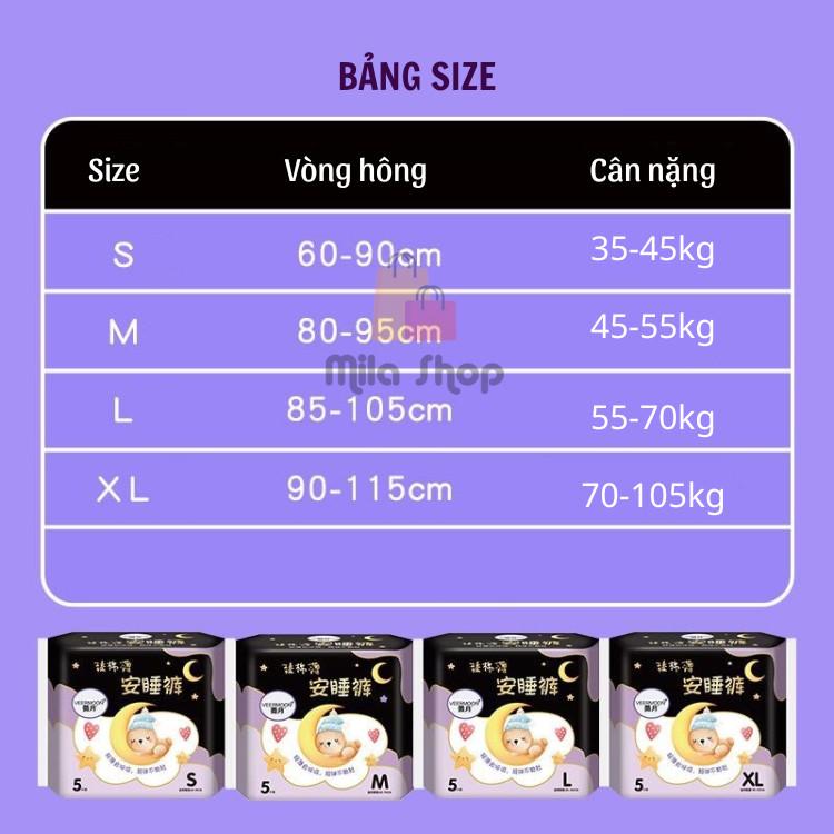 GIÁ RẺ [Combo 50 miếng] Băng vệ sinh quần/ tã bỉm quần sau sinh Veermoon túi 5 miếng - ful size M/L/XL 7