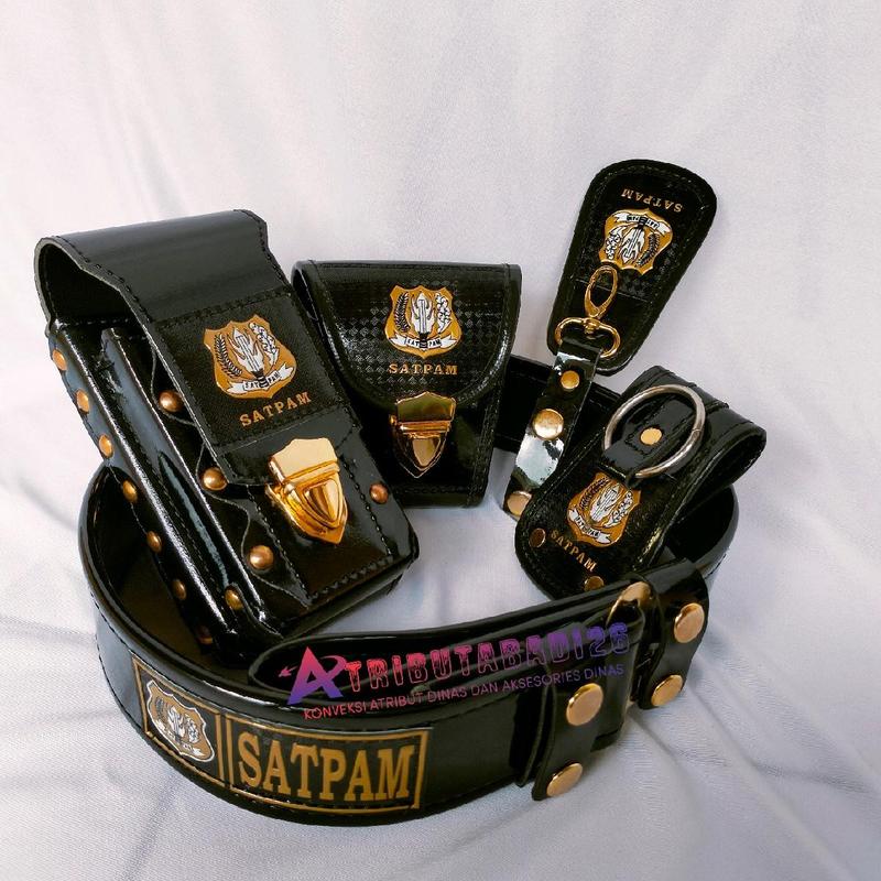Product Introduction of sabuk kopel set satpam /kopel set security Hitam Kulit 2