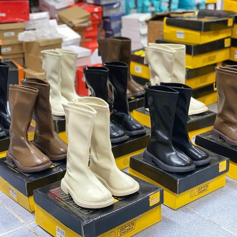 Bốt trơn da siêu mềm, bốt trơn bé gái, bốt cao cổ bé gái 3