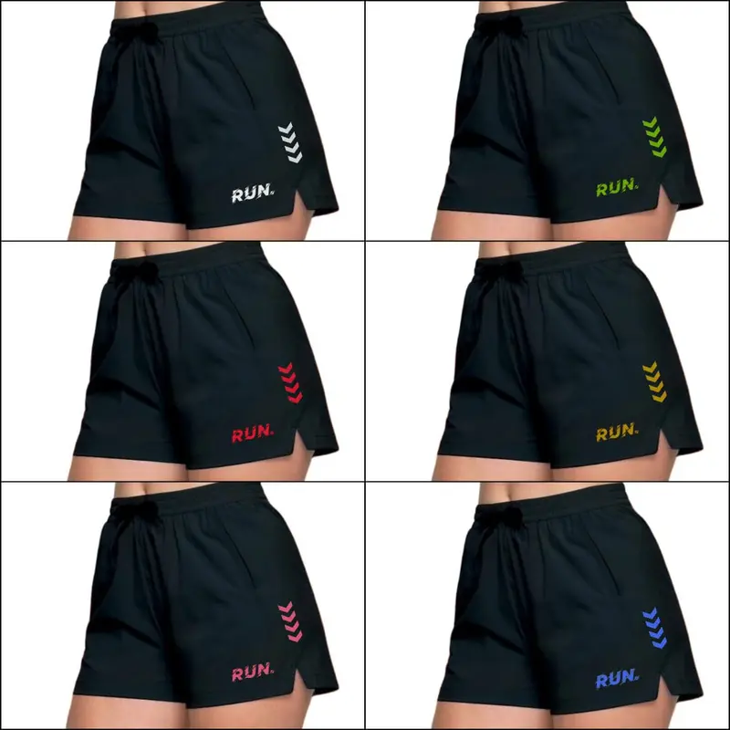 Promo 6pcs celana belah samping volly RUN Terbaru Sport 0