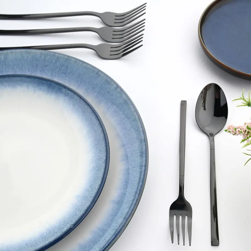 Stainless Steel Cutlery Set (24pcs/set), Including Knives, Forks & Spoons, Tableware Set for Home Kitchen Dining Room, Utensils, Kitchenware 6