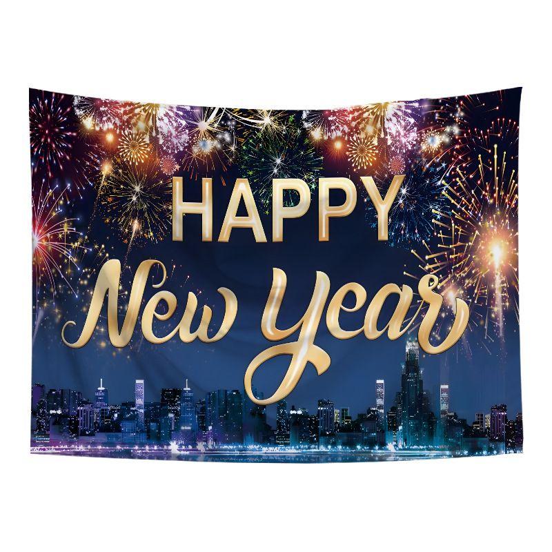 Product Introduction of New 2025 New Year's Eve Party Photo Background New Year's Cloth Celebration New Year Room Atmosphere Decoration Tapestry 19