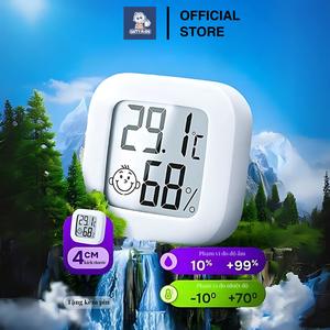 Nhiệt ẩm kế mini GutyKids đo nhiệt độ và độ ẩm trong phòng cho bé