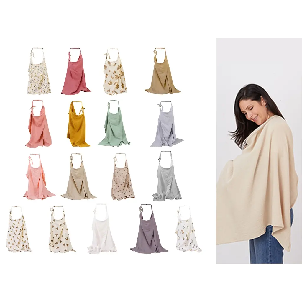 Breathable Privacy Nursing Apron Stylish Nursing Cover for Breastfeeding Lightweight & Breathable for Breastfeeding