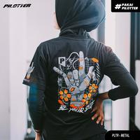 Gambar KAOS PILOTTER METAL HITAM ORIGINAL - PLTR-484 - XL dari PILOTTER GANK Kab. Pasuruan 2 Tokopedia