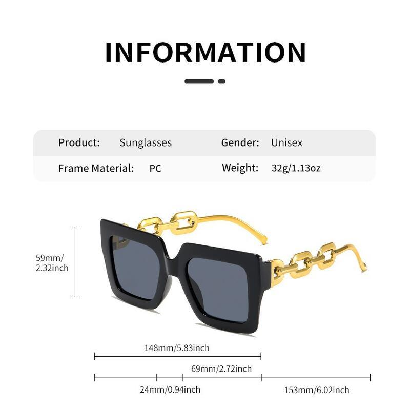 Product Introduction of New large frame sunglasses, women's resin, high-end feeling,  fashionable sunshade sunglasses 6