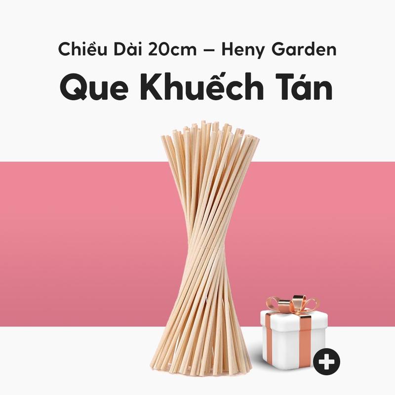 Que Khuếch Tán Tinh Dầu Gỗ Mây Làm Thơm Phòng Heny Garden Thay Thế Máy Khuếch Tán và Đèn Xông