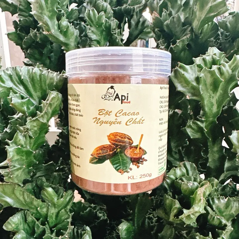 Bột Cacao Nguyên Chất Không Pha Bột Tây Nguyên - Ăn Vặt Api Food 6