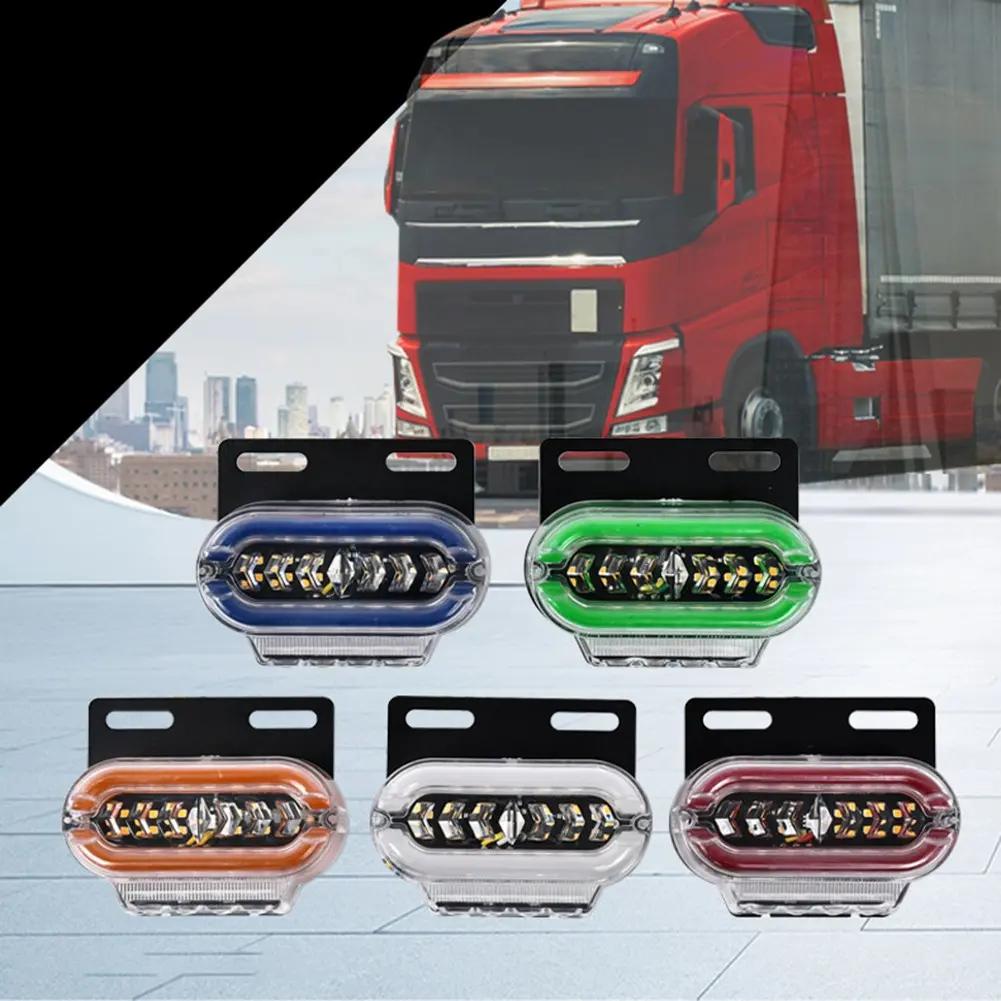 10PCS Super Bright 24V Waterproof LED Truck Eye Side Marker Lights Turn Light