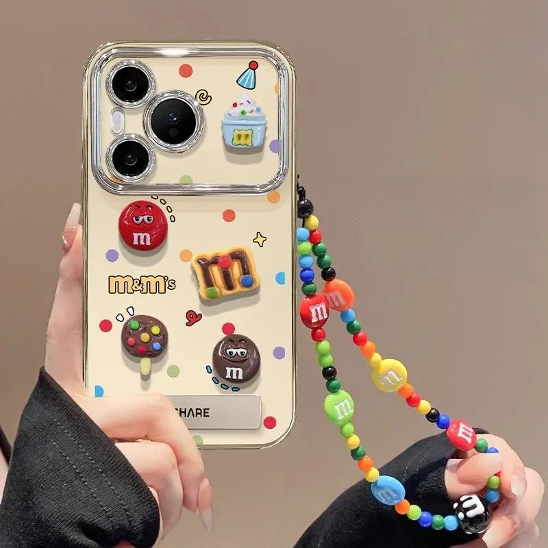 Cute M Bean Apple 15 Phone Case Iphone14/13promax Anti-12 Fall 11
