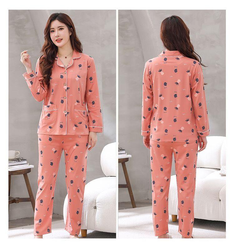 Product Introduction of Bộ Đồ Ngủ, Cao Cấp, Dành Cho Nữ, Mùa Xuân Và Mùa Thu, Dài Tay, Bộ Đồ Cardigan, Phong Cách Hàn Quốc, Thiết Kế Ngọt Ngào, Ngoại Cỡ, Thích Hợp Cho Mùa Thu Và Mùa Đông, Đồ Mặc Nhà 20