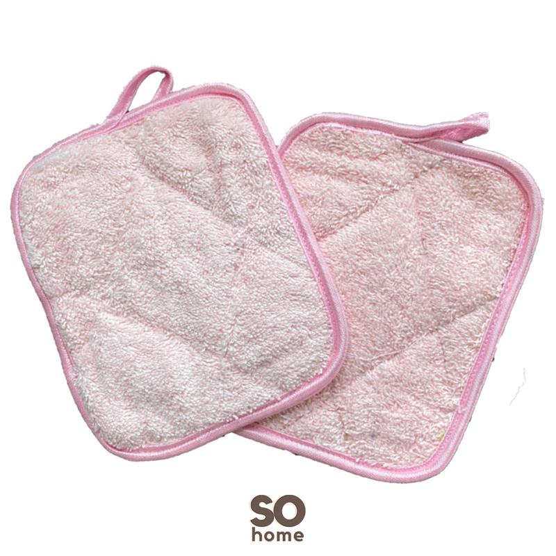 So Home sohome 1 Set 2 Pcs Cempal Anti Panas Oven Mitt 15 x 15 cm Jampel Pegangan Panci 4