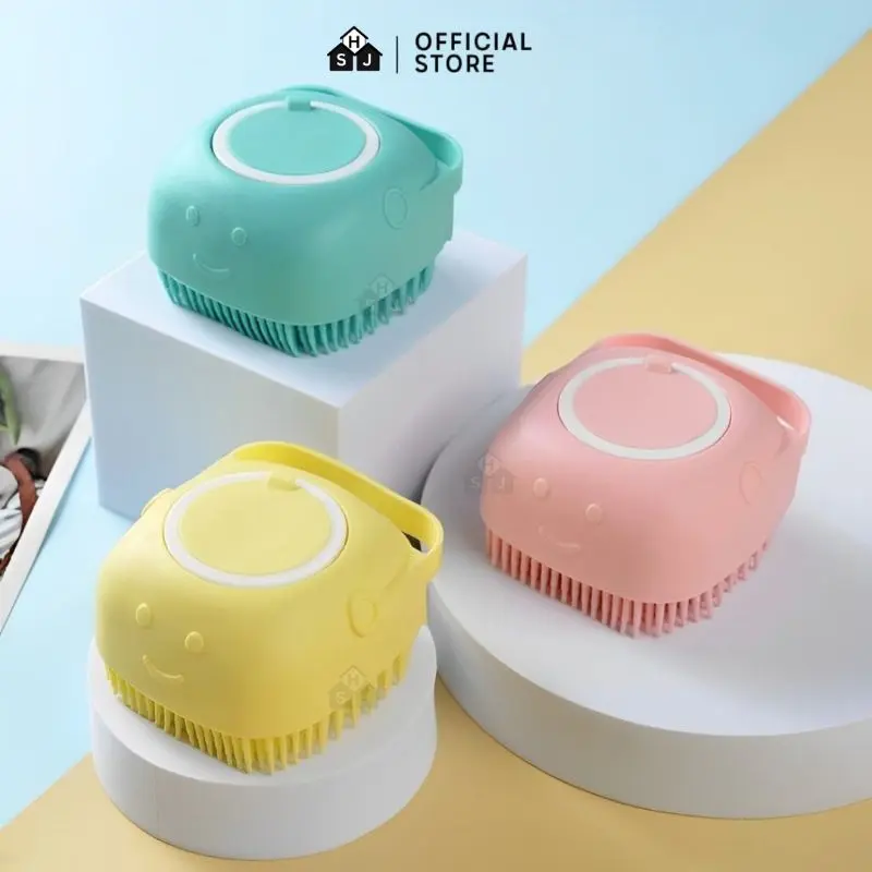 Sikat Mandi Dispenser Silicon /Shower Brush Silicon / Sikat Silicone Lembut Dispenser Sabun Mandi   Silikon 7