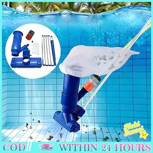 Alat Pembersih Kolam Renang Vacuum Jet Dengan Sikat Dasar 5 Tiang Telescopic Connection Standar AS