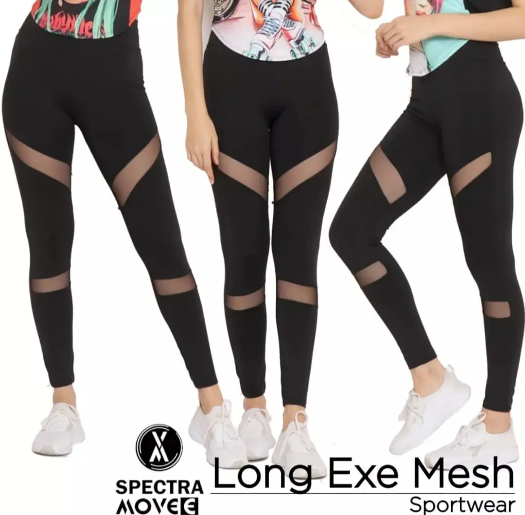 Celana Legging Hitam Panjang Olahraga Wanita Mesh Import/Celana Senam Aerobaris Yoga Outdoor Wanita