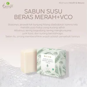 Batris Sabun Beras Merah + Susu 60 gr