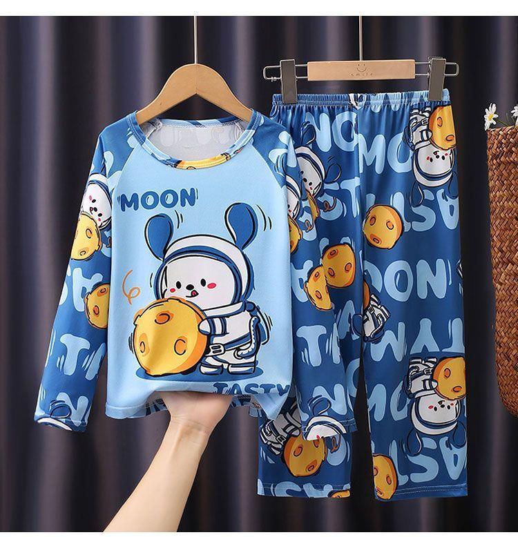 Product Introduction of Bộ Đồ Ngủ Trẻ Em, Hàng Mới Về, Mỏng Và Dài Tay, Thích Hợp Cho Mùa Xuân Và Mùa Thu, Cho Bé Gái, Trẻ Em Trung Và Lớn, Thiết Kế Hoạt Hình, Quần Áo Điều Hòa Không Khí, Bộ Quần Áo Mặc Nhà 19