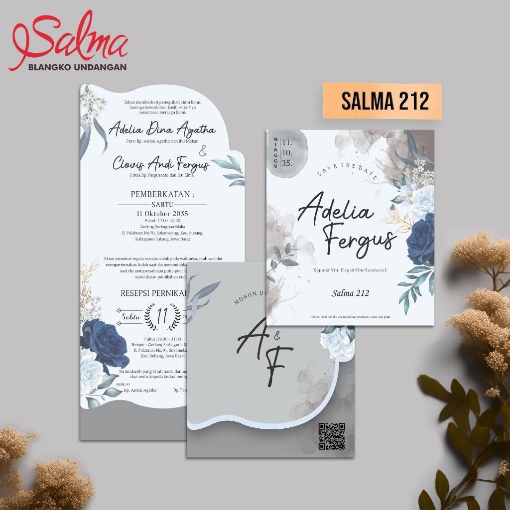 Undangan Pernikahan SALMA 212 Elegan Modern Paket Lengkap 100 PCS Gratis Label & Plastik - JanjiKita | Default