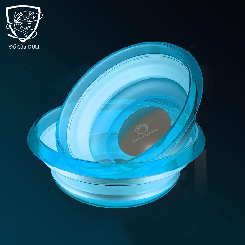  Bát Trộn Mồi Bát Đựng mồi câu cá Silicon gấp gọn Rice Fishing HP-9 