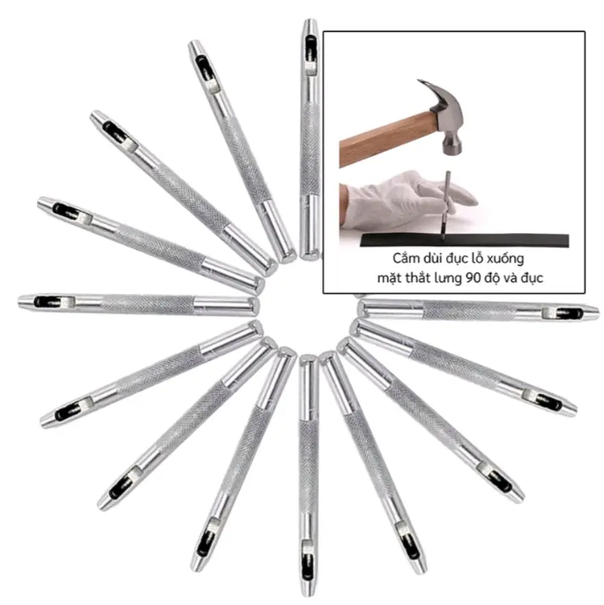 Đinh Đục Lỗ Thắt Lưng Da Nam  Nữ Đường Kính 3.5 mm Cây Dùi Bạch Kim Cao Cấp Tiện Dụng Được làm từ chất liệu hợp kim cao cấp, không rỉ sét, cứng cáp, không sợ bị gãy trong quá trình đục lỗ thắt lưng.
