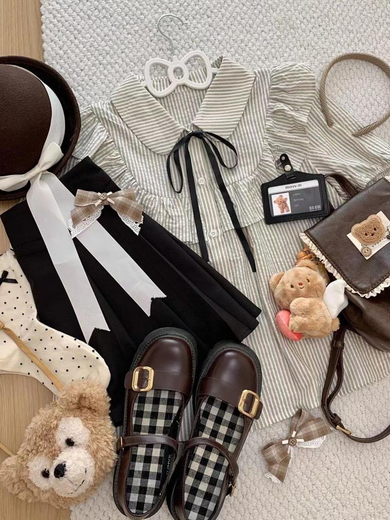 Product Introduction of Áo Sơ Mi Sọc ngắn Tay Thiết Kế Mùa Hè Hai Mảnh Phong Cách Preppy Hàn Quốc + Chân Váy Chữ A Dễ Phối Đồ Nữ Top 6