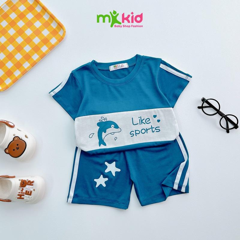 Bộ Đồ Cộc Tay Cho Bé Trai Bé Gái 9-30KG , Bộ Ngắn Tay hoạ tiết Hoạt Hình dễ thương, Chất thun lạnh Mềm Mát cho bé mặc nhà,  đi học 4