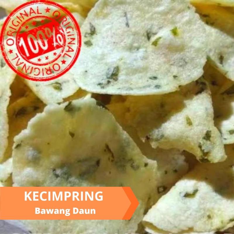 Kecimpring Singkong Bawang Daun 1 KG Comring Cemilan / Food / Snack Makanan 1