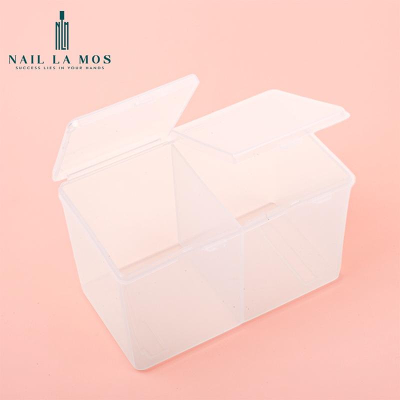 Product Introduction of Hộp đựng giấy lau gel 2 ngăn có nắp - hộp nhựa đựng dụng cụ nail chuyên dụng 3