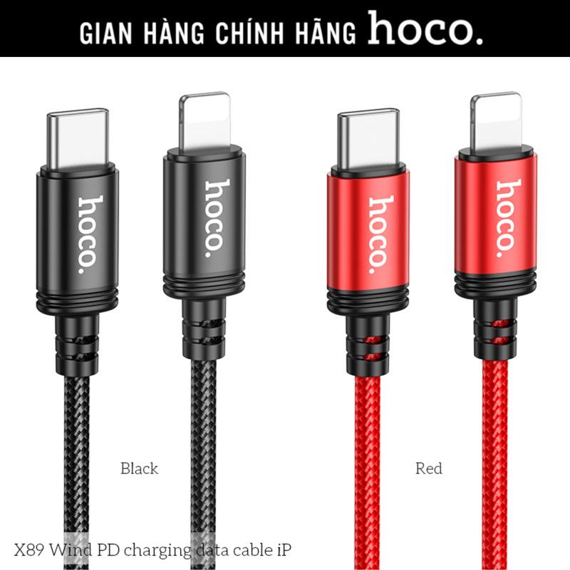 Dây cáp sạc nhanh Iphone 20W Type C to Lightning Hoco X89 1m bọc dù, dây sạc hàng chính hãng Mall Phụ Kiện Sạc Điện Thoại