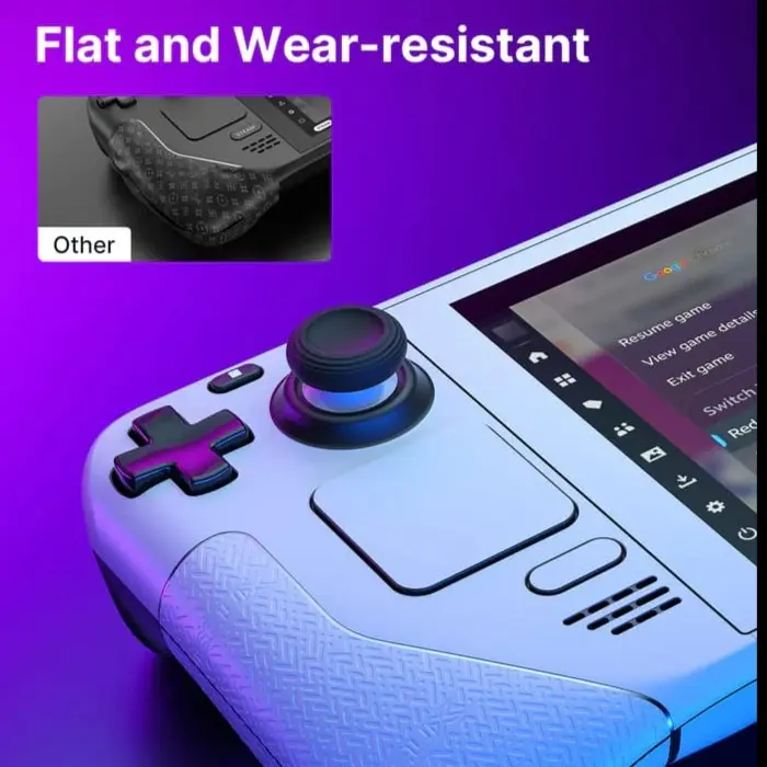 JSAUX Skin Stickers Set Compatible for Steam Deck Free Thumb Grip Caps 3