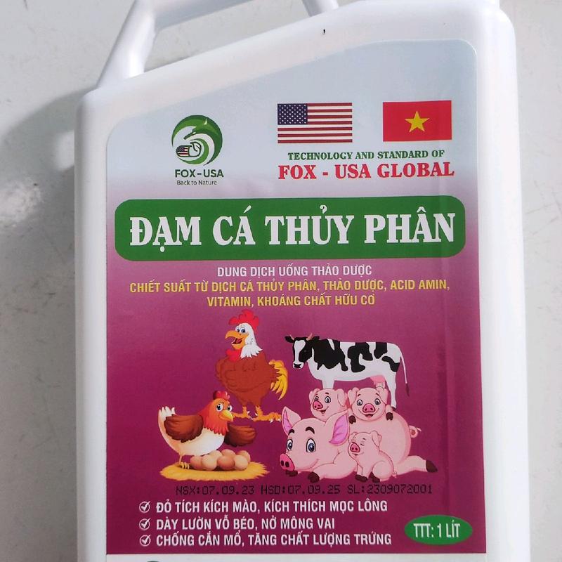Đạm cá thủy phân (1Lít) được chiếc xuất từ dịch cá, acid amin, vitamin, chất hữu cơ 4