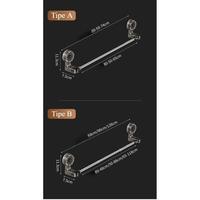 Gambar Vinnatsu Rak Handuk Yang Dapat Diperpanjang Extendable Towel Rack / Bathroom Towel Rack / Rak Handuk Suction Cup Dapat Ditarik Mandi Gantungan Handuk Tempel Dinding Akrilik - hitam, 30-48cm dari Vinnatsu Kab. Tangerang 2 Tokopedia