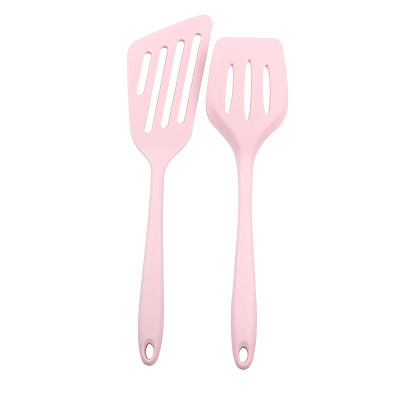 Product Introduction of Silicone Spatula Set, 2 Counts/set Non-stick Spatula, Kitchen Cooking Utensils for Frying Fish, Steak, Egg, Pancake, Kitchen Accessories 3