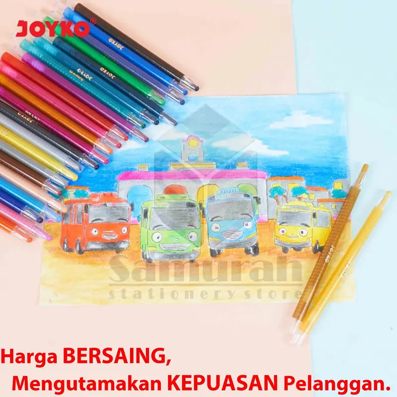 Crayon Joyko TWCR-36s ( 36 Colours ) / Krayon Putar Mewarnai isi 36 Warna /  Twist Oil Pastel TWCR 36s 4