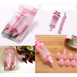 Cake Decoration 8 in 1 - Alat Penghias Kue Cookies Maker Spuit Plastik Hiasan Tart