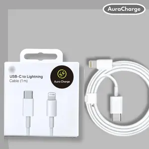 AURACHARGE - Lightning Port Cable Iphone 8/X/11/12/13/14 TAM 24 Bulan Garansi