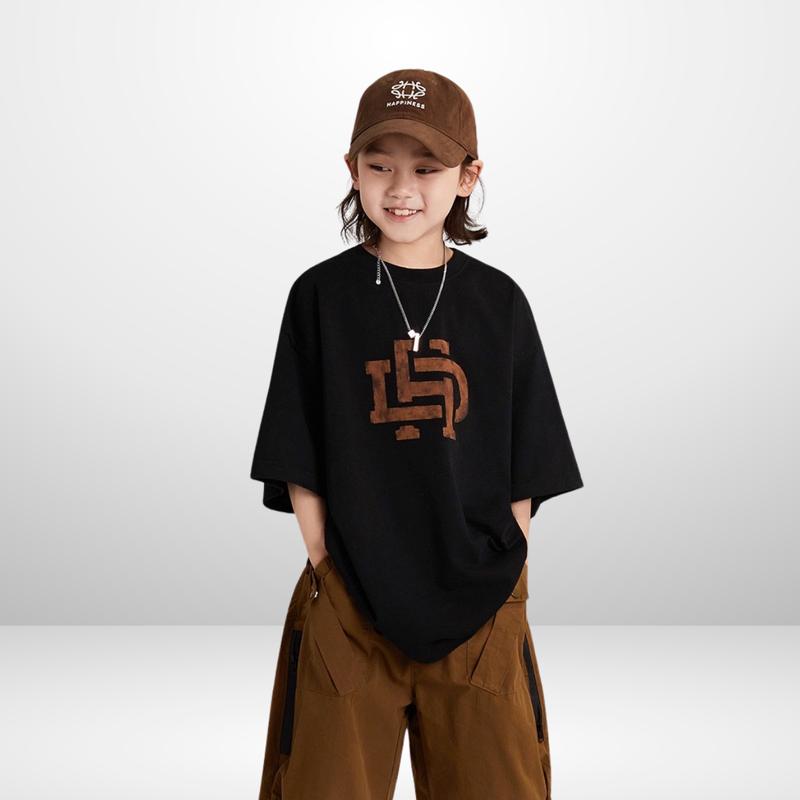 Product Introduction of JJ Kids Fashion | Áo thun thời trang trẻ em Unisex, áo phông Vải Cotton cộc tay hình, cổ tròn cho bé size từ 25 - 55kg | Extra Shipping 3