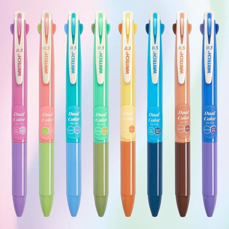 Multi Colored Gel Pens: 0.5mm 2 in 1 Assorted Color Ink Fine - TikTok Shop