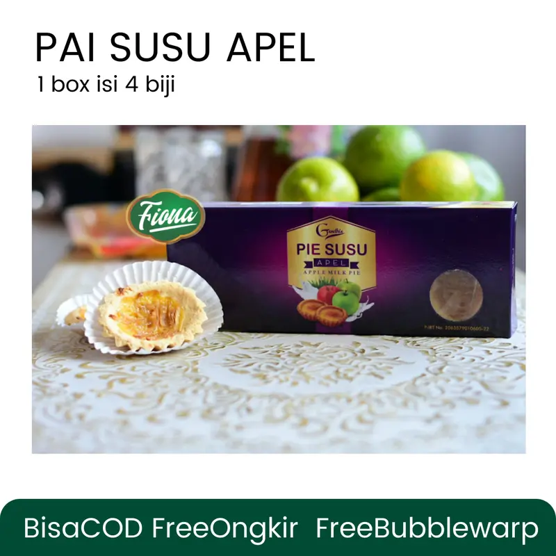 Fiona Pie Pai Susu Durian Apel Strawberry Coklat oleh-oleh Khas Malang Blueberry Cokelat Food 2