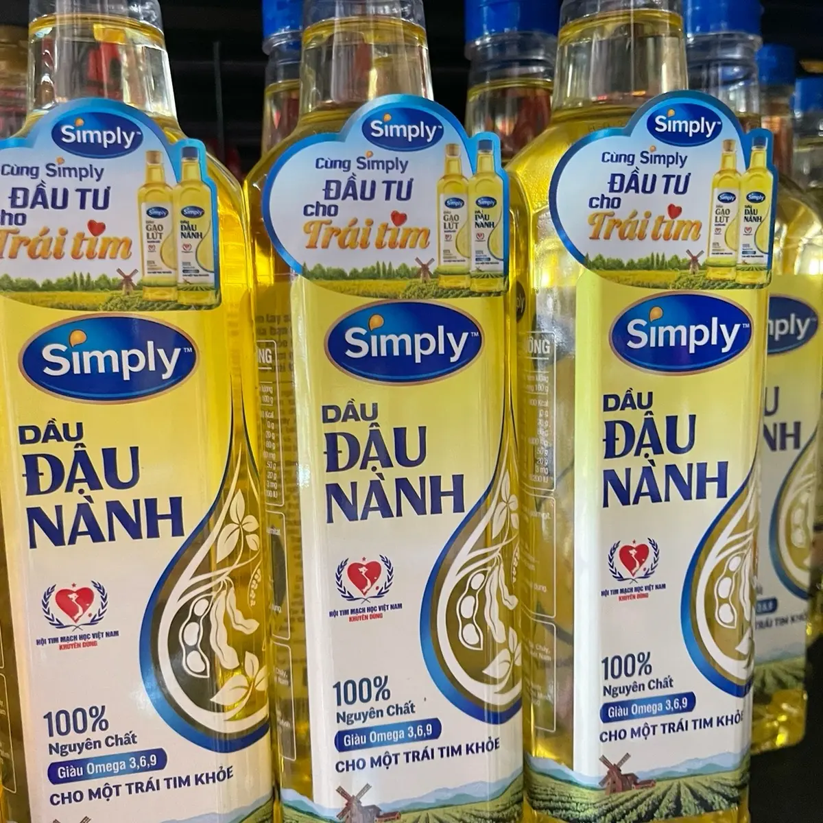 Chai Dầu đậu nành simply 1lit