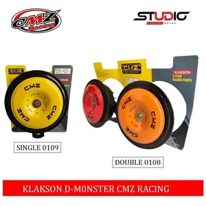 Klakson Disc Warna Horn Supertone Engkel Single Double Stereo Compact Disc Waterproof  12volt Upgrade Motor & Mobil Truk Truck Accessories Motorcycle Racing Sepeda
