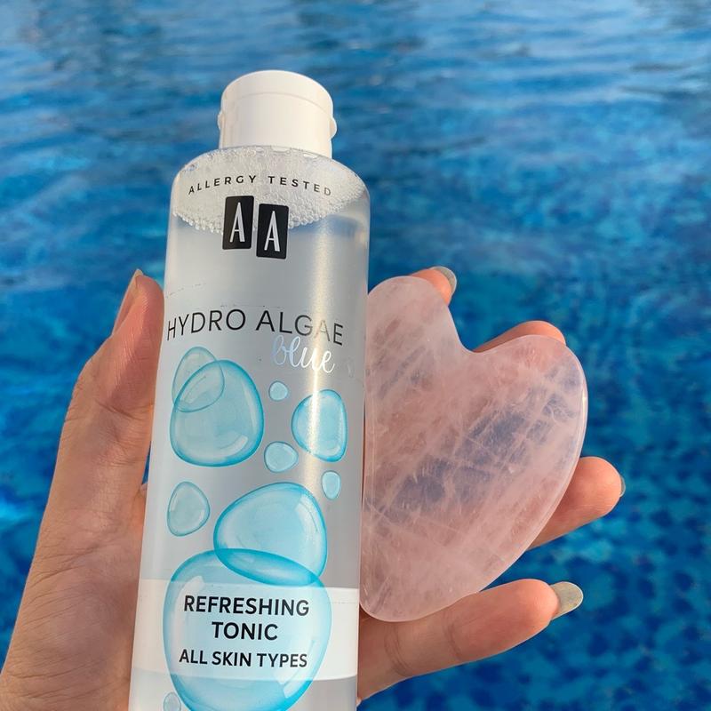 Combo ĐÁ GUASHA và nước hoa hồng AA COSMETICS SẠCH SÂU CÂN BẰNG PH TRÊN DA KHÁNG VIÊM KIỀM DẦU