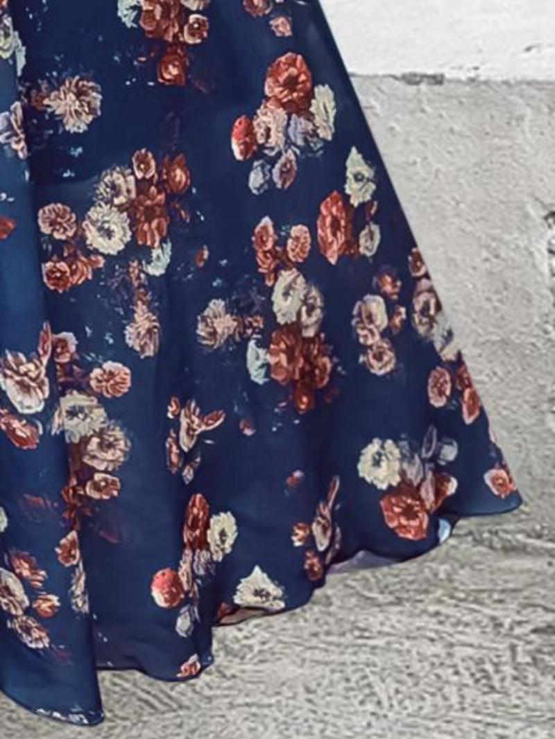 Product Introduction of Women's Floral Print Skirt without Top, Elegant Boho Style Skirt for Beach Holiday Vacation, Ladies Bottoms for All Seasons 4
