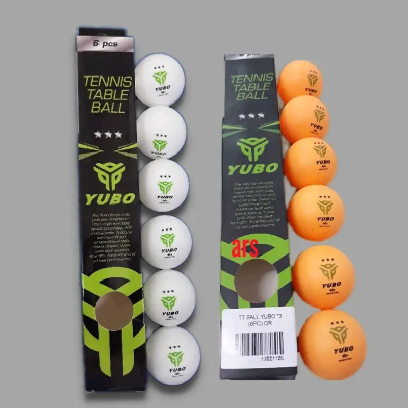 Bola Pingpong Tenis Meja Yubo 3 Star Warna Putih & Kuning Ball 0