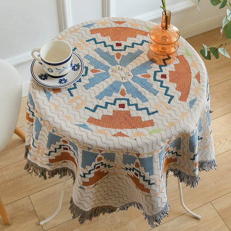 Khăn trải bàn vintage , Vải thổ cẩm 2 mặt