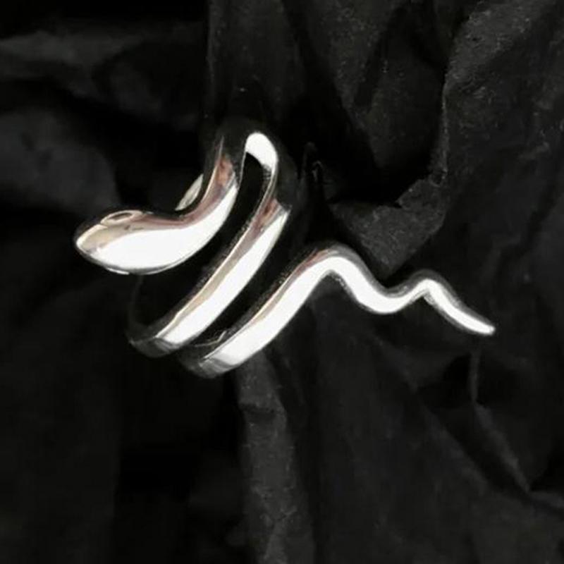 Bông Tai Kẹp Động Vật Punk Cho Nam Và Nữ, Khuyên Tai Giả Hình Rắn Tinh Tế, Không Có Lỗ, Kẹp Giả