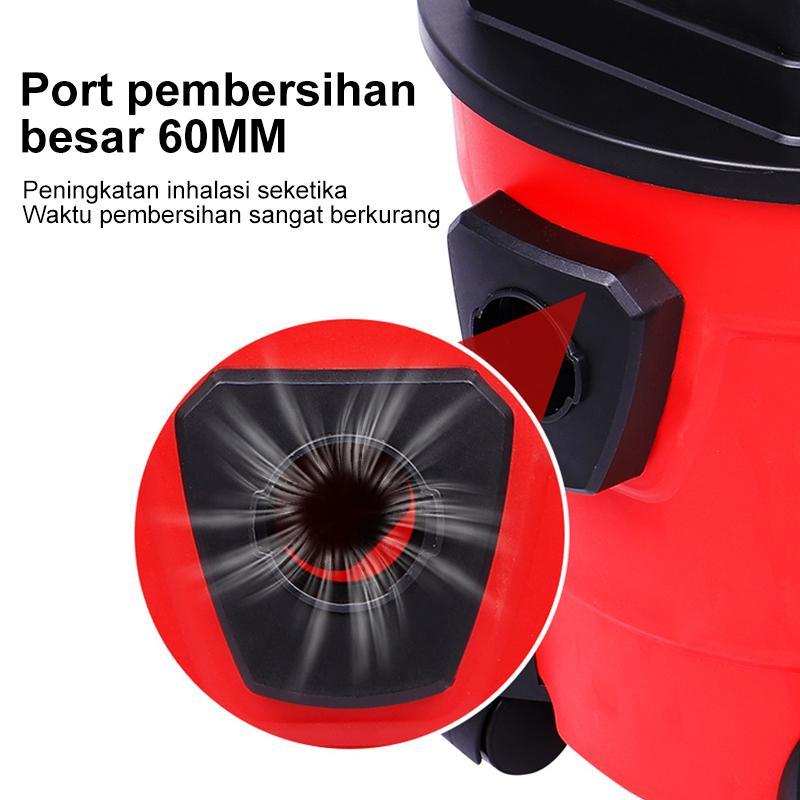 TIXX Vacuum Cleaner 3in1 Portable 15L Daya Hisap Kuat 18000Pa Bisa Sedot Debu Basah dan Kering Serta Memiliki Fungsi Blower Cocok untuk Mobil Garasi dan Ruang Tamu Pembersihan Rumah Tangga Debu dan Tungau Pembersihan Sofa dan Kasur Mendalam Garansi Resmi