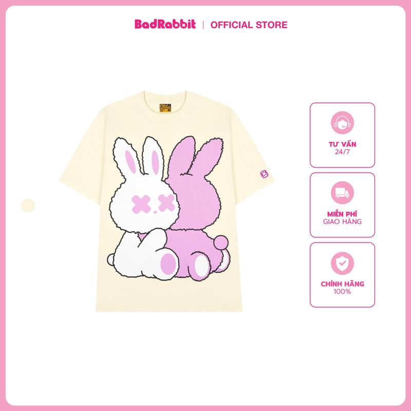 DREAMER COLLECTION - Áo Thun Unisex Nam Nữ Chất Cotton Bad Rabbit - RABBIT CUDDLE TEE 0