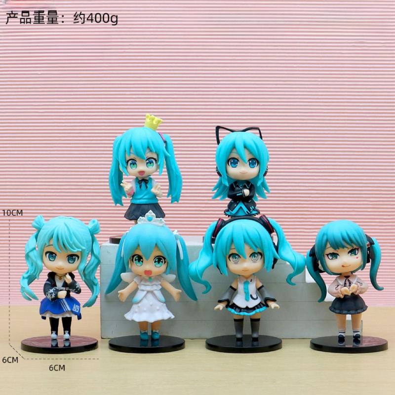 Product Introduction of Mô Hình Nhân Vật Hatsune Tương Lai, Hàng Mới Về, 6 Mũ Nhỏ Quà Tặng Hàng Hóa Anime, Bộ Dụng Cụ Nhà Để Xe Ô Tô, Đồ Trang Trí Mô Hình, Bộ Sưu Tập 1417 Người 16