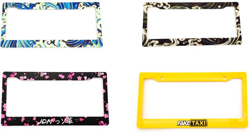 Product Introduction of Spot Goods COD 1PCS Car License Plate Frame Standard ABS JDM Style For Decoration Auto Number Plate Frame 2